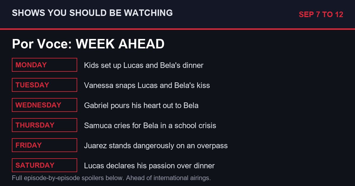 Por Voce week ahead Sep 7 to 12 spoilers